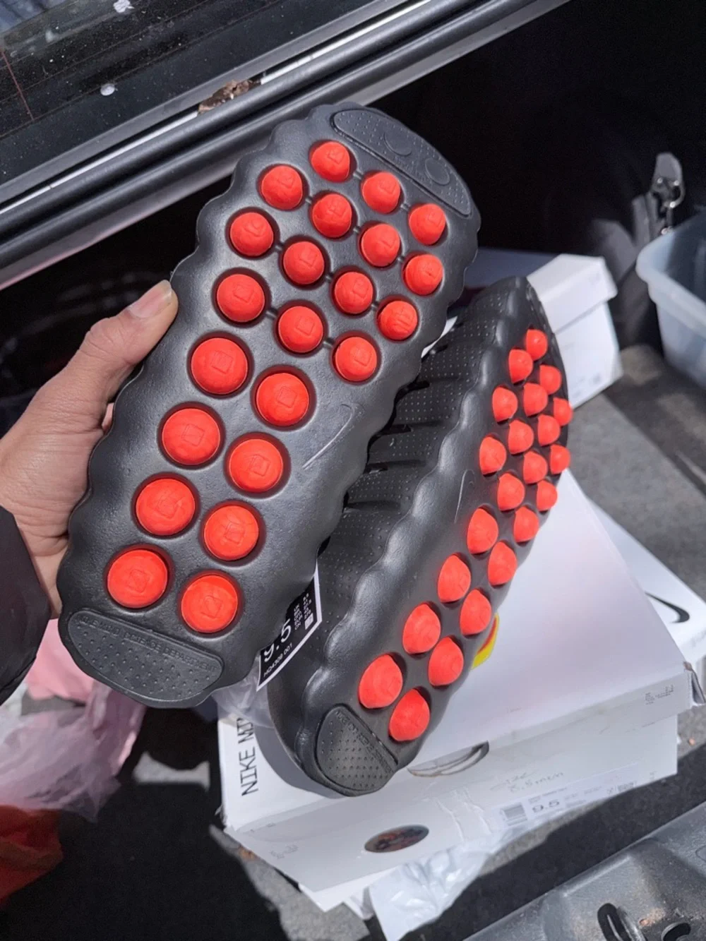 Nike mind 001 Black Slip-On Foam Sneakers - Picture 4 of 5